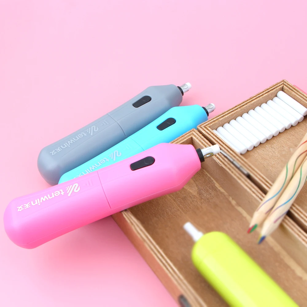 Новый ластик на батарейках Электрический автоматический кожа резиновый