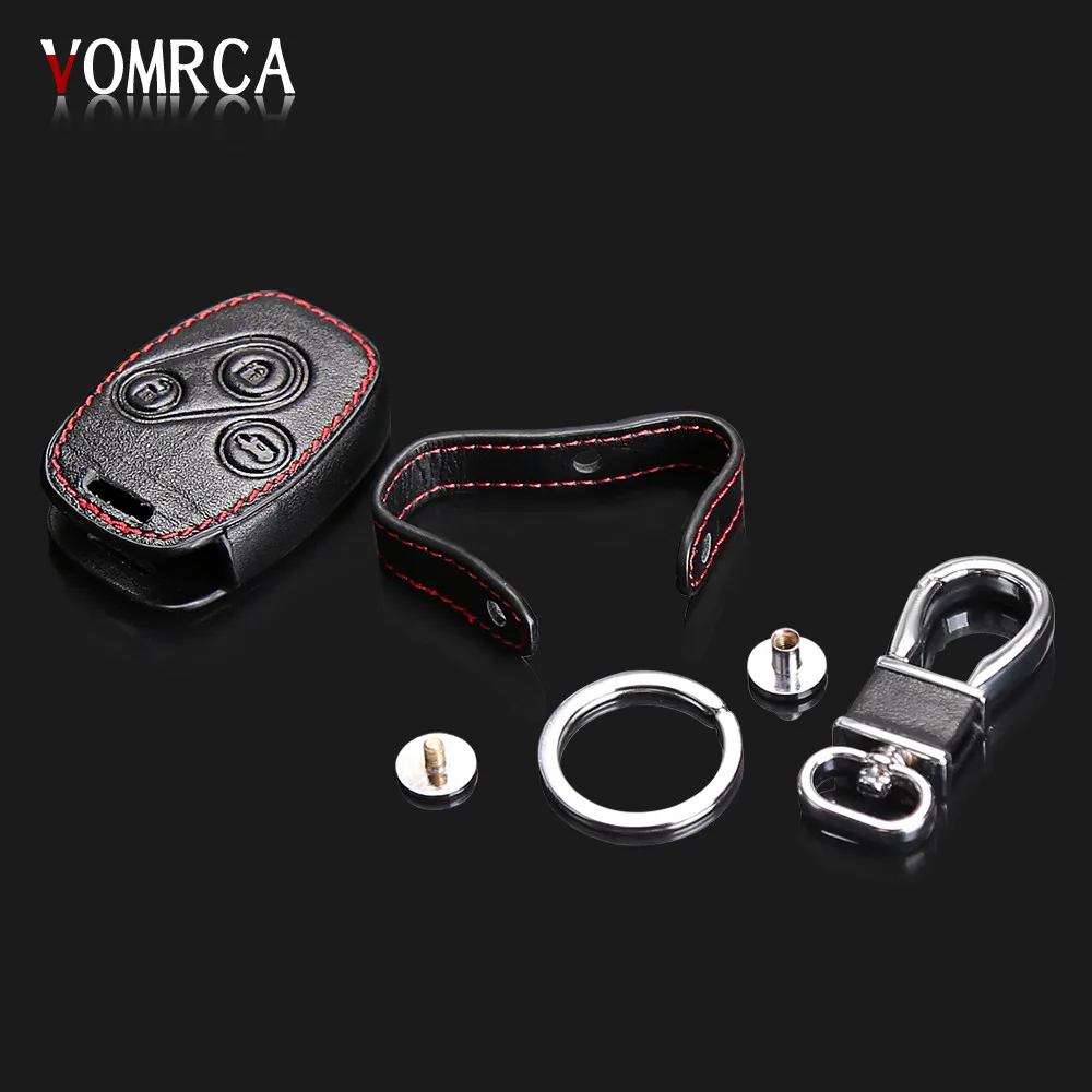 Высококачественный кожаный чехол-брелок для ключей чехол в форме автомобиля Honda