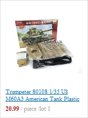 Trumpeter 35093 1/72 модель танка Merkava III 1995, пластиковый бронированный автомобиль