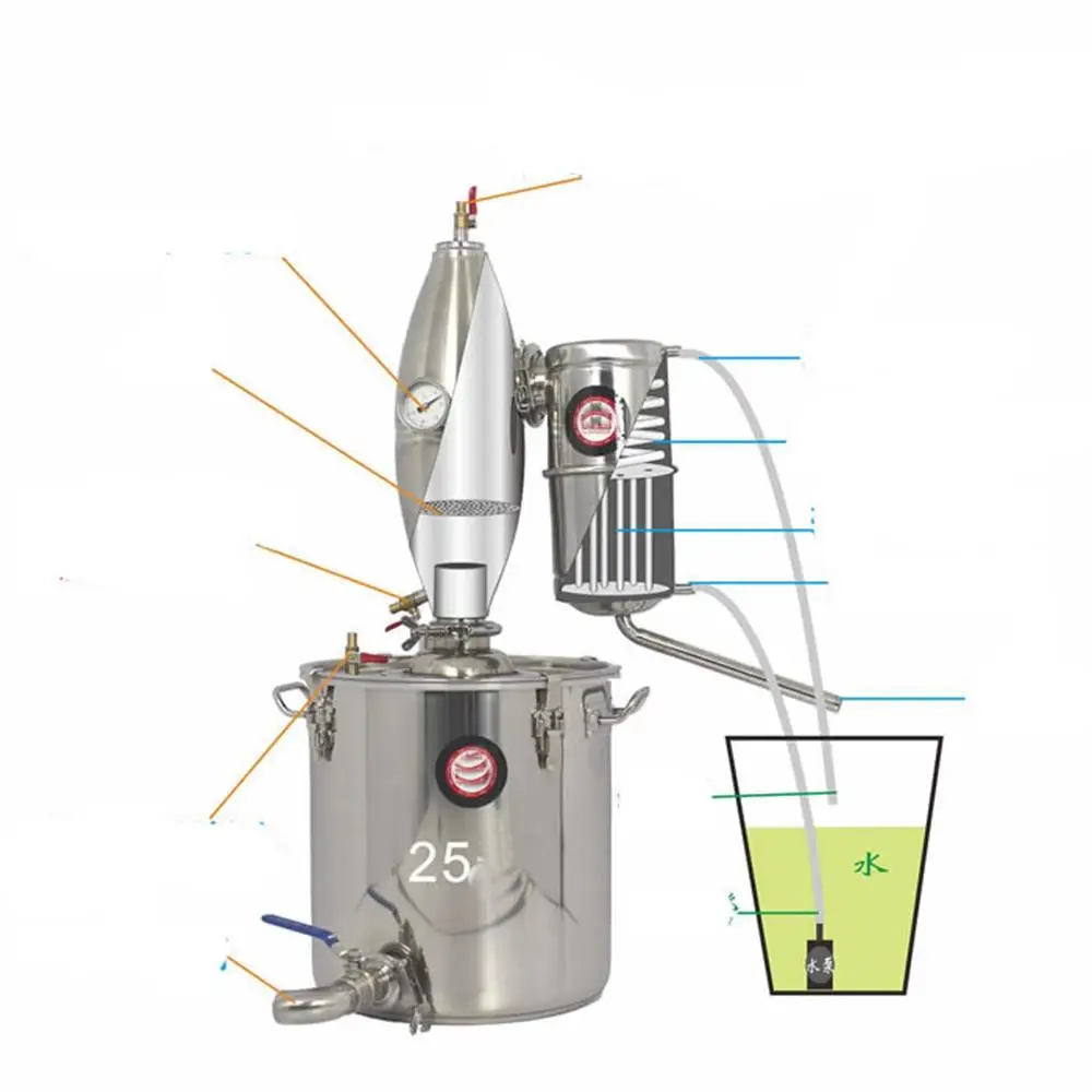 18 литровый спиртовой дистиллятор набор для домашнего приготовления пива
