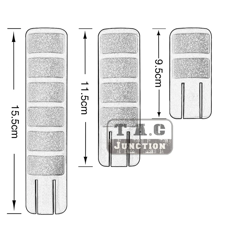 8 шт. в упаковке 20 мм Picatinny Weaver Rail Grip Cover панель Handguard протектор для Picatinny Weaver противоскользящая черная \ темная земля