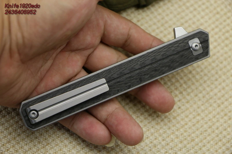 DICORIA QSE-13CF Qwaiken XL M390 порошок Сталь Шампунь углеродное волокно хвостовик флип быстро открыть нож Открытый EDC инструмент квартермастер