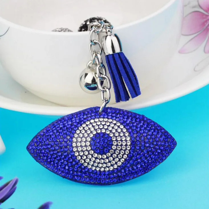 Брелок для ключей от сглаза Женский 6 цветов|keyring keychain|keychain womenkey chain rhinestone |