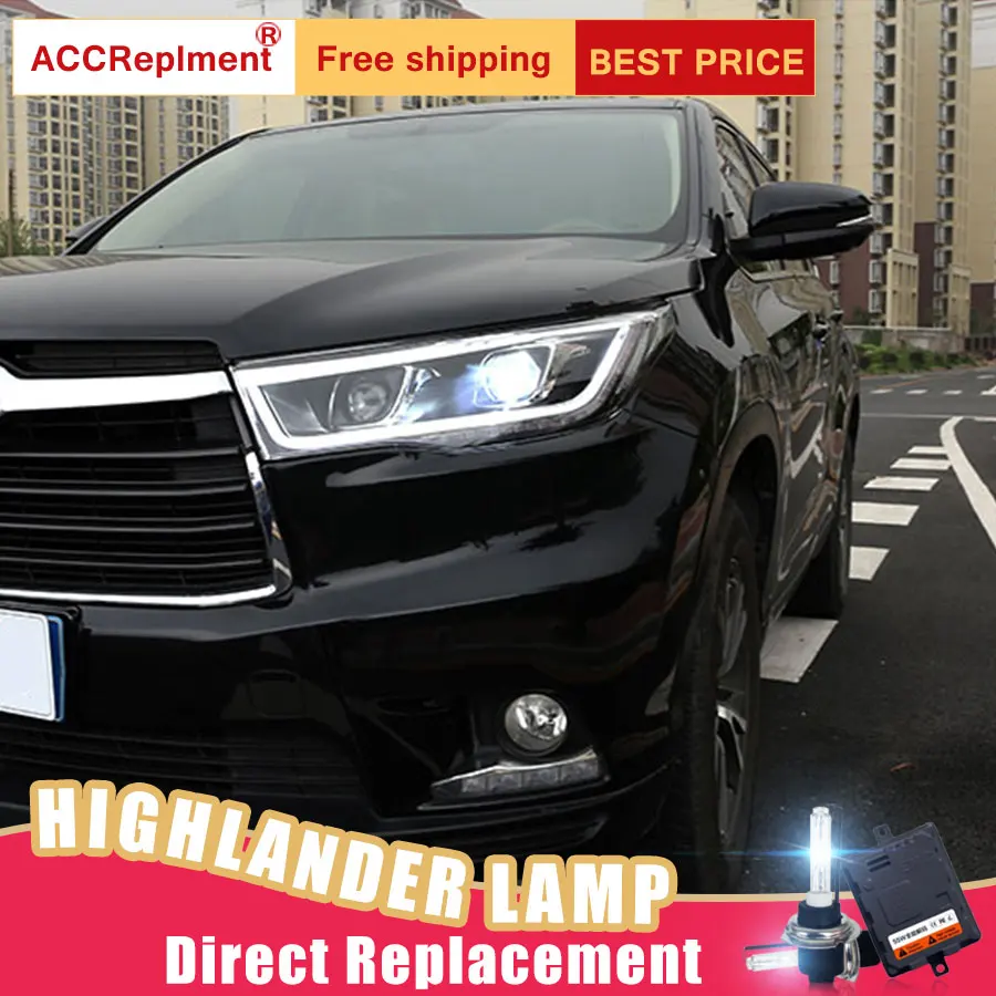 2 шт. светодиодный фары для Toyota HIGHLANDER 2015 Автомобильные ангельские глазки комплект