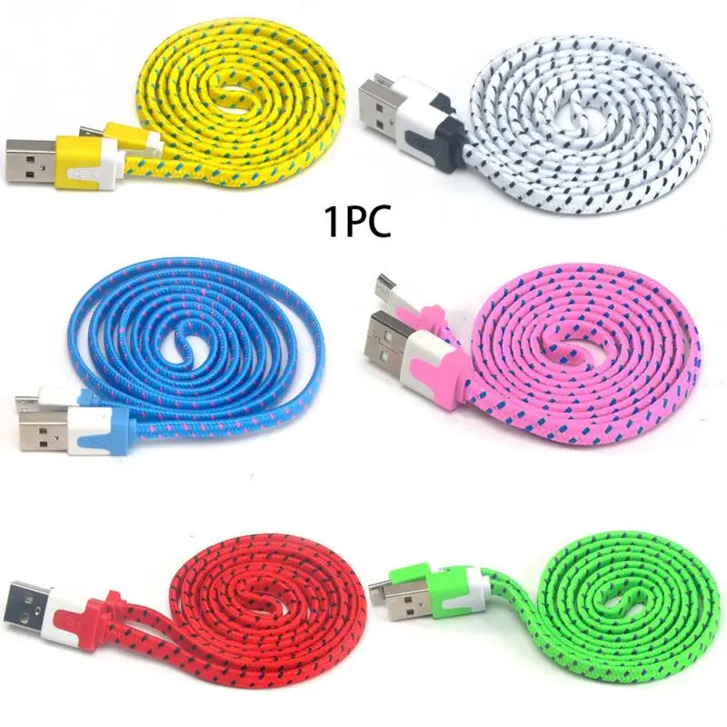 Дата кабель V8 Соединитель 3 фута веревка Micro USB зарядный кабель для синхронизации данных для мобильного телефона плоский провод кабель для зарядки 1 м/2 м/3 метра