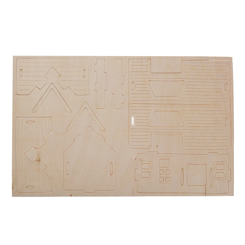 Деревянные блоки для детей 3D деревянная станция модель головоломка игрушка