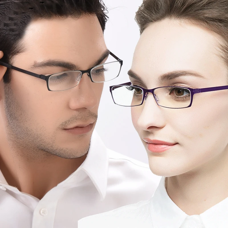 2017 Титан сталь пресбиопические очки с Чехол Мужчины легкий тонкий для чтения