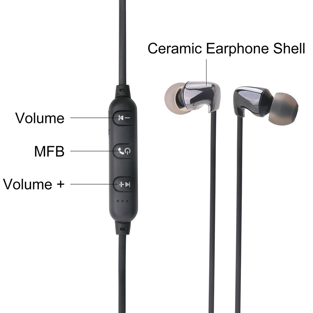 Керамические Беспроводные спортивные наушники TC01S Bluetooth 4 2 стереогарнитура Hi Fi с