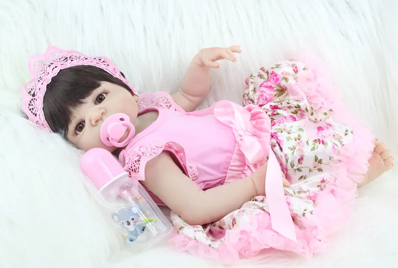 55 см Силиконовая Кукла Reborn Bebe Реалистичная 22 &quotвиниловая кукла для