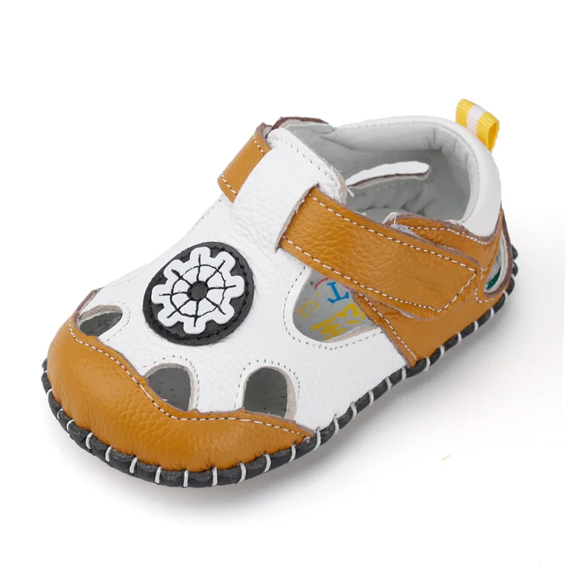 Детская обувь Smart Poro сандалии для детей летняя маленьких мальчиков из бычьей кожи