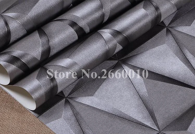 

3D Modern Imitation Leather Rhombic Texture Wallpaper/ Sofa Tv Living room Bedroom Background Wall /Home Design Decoration