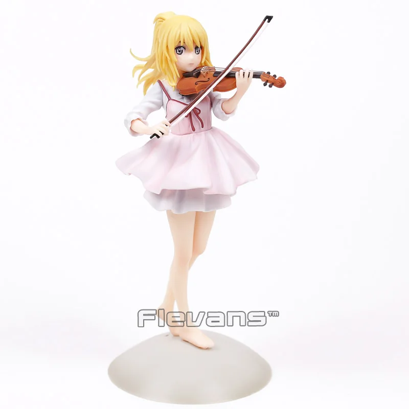 Ваша лежа в апреле Miyazono Kaori 1/7 Масштаб ПВХ фигурка Коллекционная модель игрушки 23 см