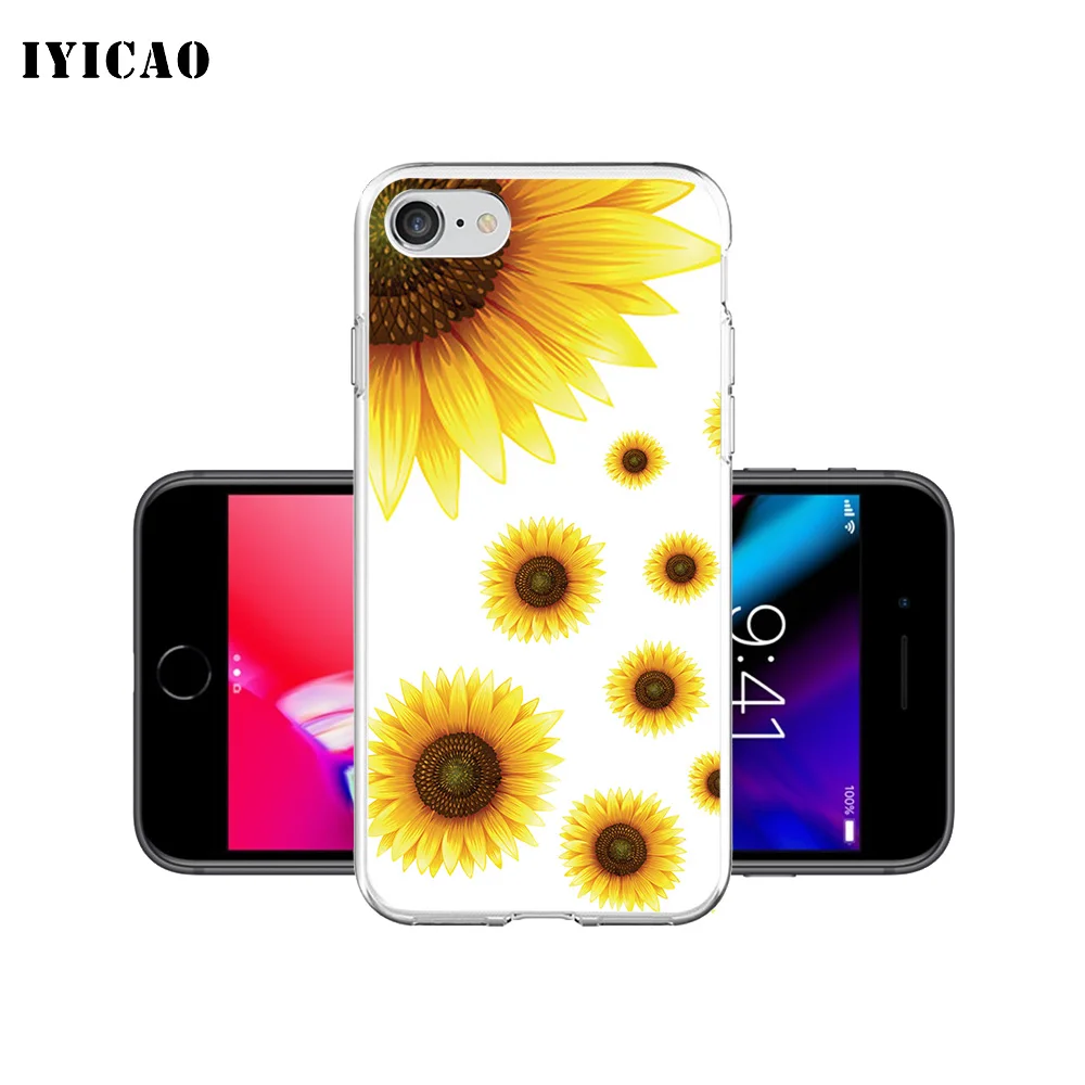 IYICAO летний Мягкий силиконовый чехол для iPhone X XR XS MAX 6 6s 7 8 Plus 5 5S SE TPU | Мобильные