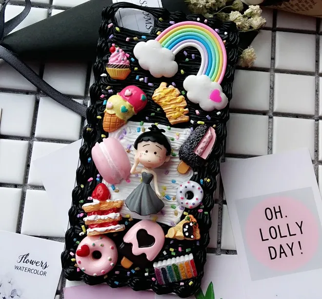 Чехол сделай сам для samsung note 8/9/10 plus 3D Chibi Maruko chan чехол телефона galaxy s7edge s8/9 + ручной