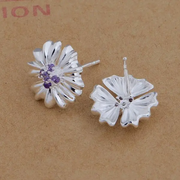 AE656 серьги из стерлингового серебра серебряный цвет модные ювелирные изделия