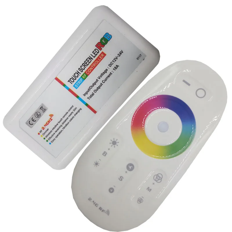 Светодиодный пульт дистанционного управления с 24 кнопками RGB RGBW светодиодный wifi контроллер переключатель беспроводной светодиодный RF контроллер DC 12 В для RGB светодиодных лент освещения
