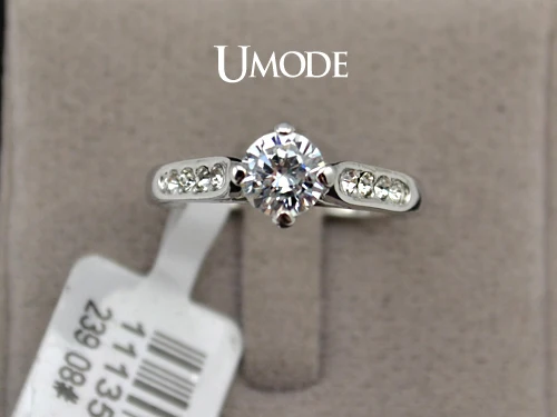 UMODE Новинка 2014! Обручальные кольца для женщин классические женские помолвки с