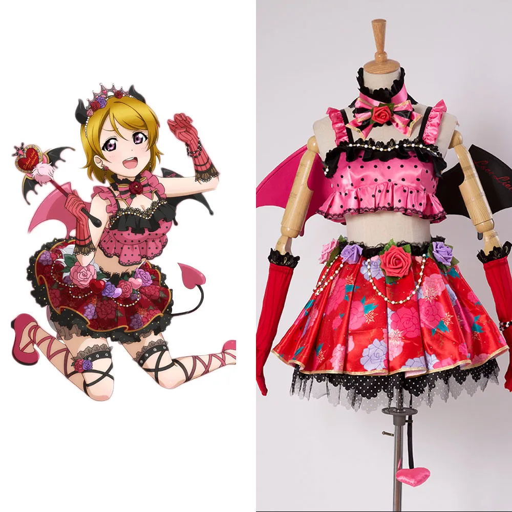 Люблю жить! Новый SR Hanayo Koizumi маленький демон трансформирует Униформа Хэллоуин