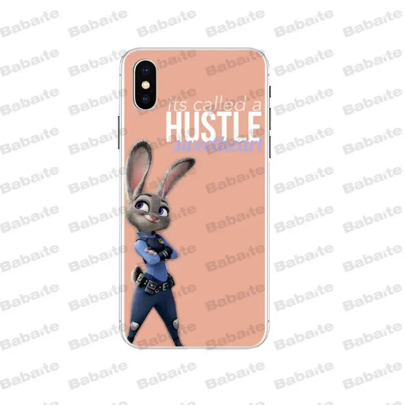 Babaite zootopia новый персонализированный Чехол для телефона с принтом iPhone 7 7plus 5 5Sx 6 8Plus