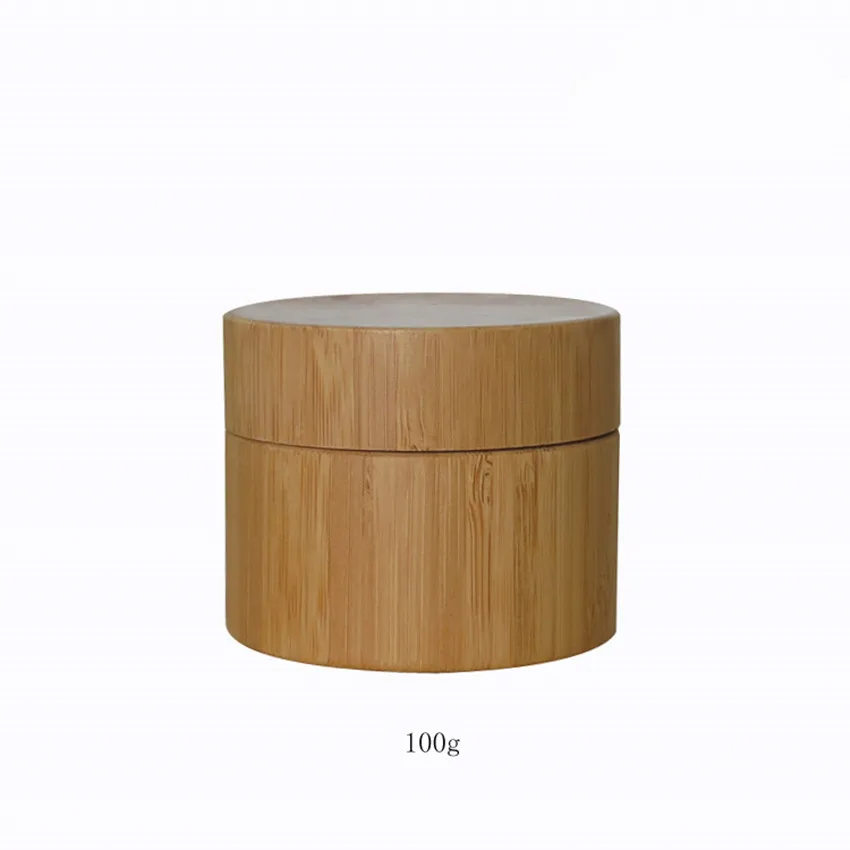 10 шт. Бамбуковая бутылка для хранения крема 100 г|bamboo cosmetic|cosmetic cream jarbottle container |