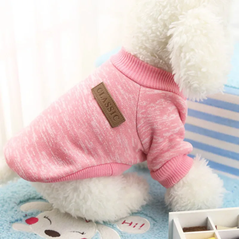 T DogLemi 11 Colors Dog Coats Classic Fashion Puppy Cat Warm Clothes Apparel Jumper Sweater Knitwear Costume Hoodie Jackets | Дом и сад
