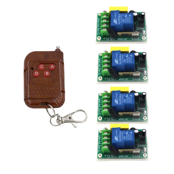 

Remote Control Switches AC220V 30A 1CH Relay Receiver FR Wireless Light LED Lamp Remote Control Switch 315/433mhz SKU: 5515