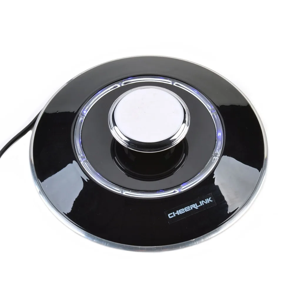 8-LED Superior Maglev Levitation floating Auto Rotating Display Stand Showcase - Black | Украшения и аксессуары