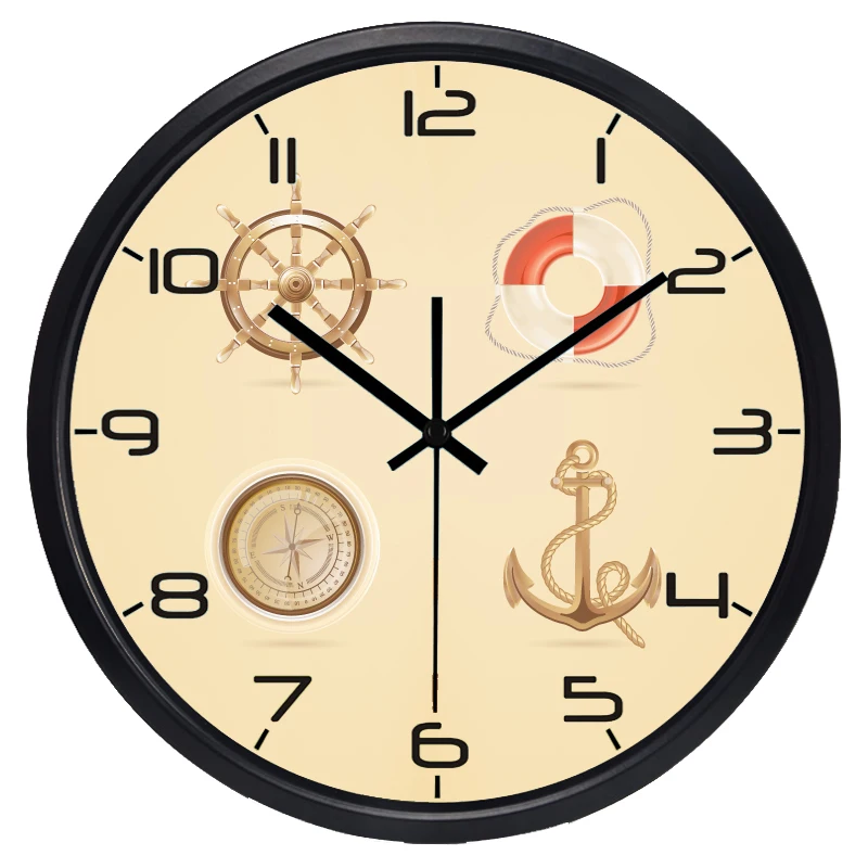 Часы с морским рулем средиземноморские часы|mediterranean clock|sea clockclock men |