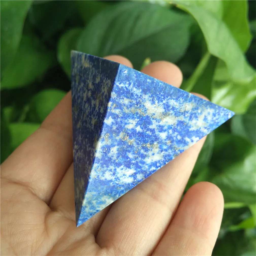 Каменные камни в виде пирамиды Lapislazuli Tetrahedron кристаллы натуральный камень для