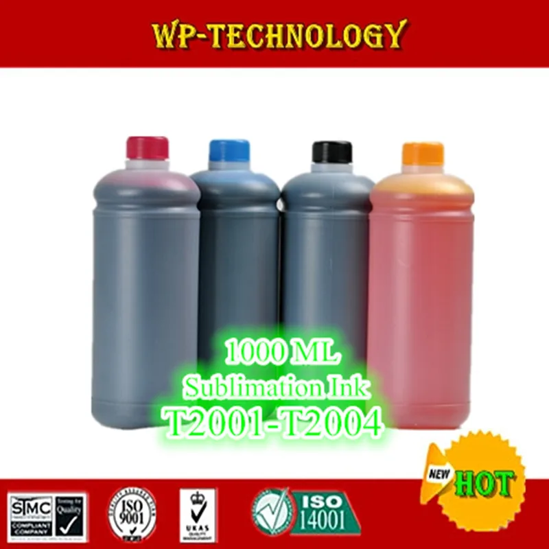 

1000ML*4 pcs Sublimation ink suit for Epson XP-200 XP-300 XP-400 WF-2520 WF-2530 WF-2540 , suit for T2001 -T2004 , 4L total.