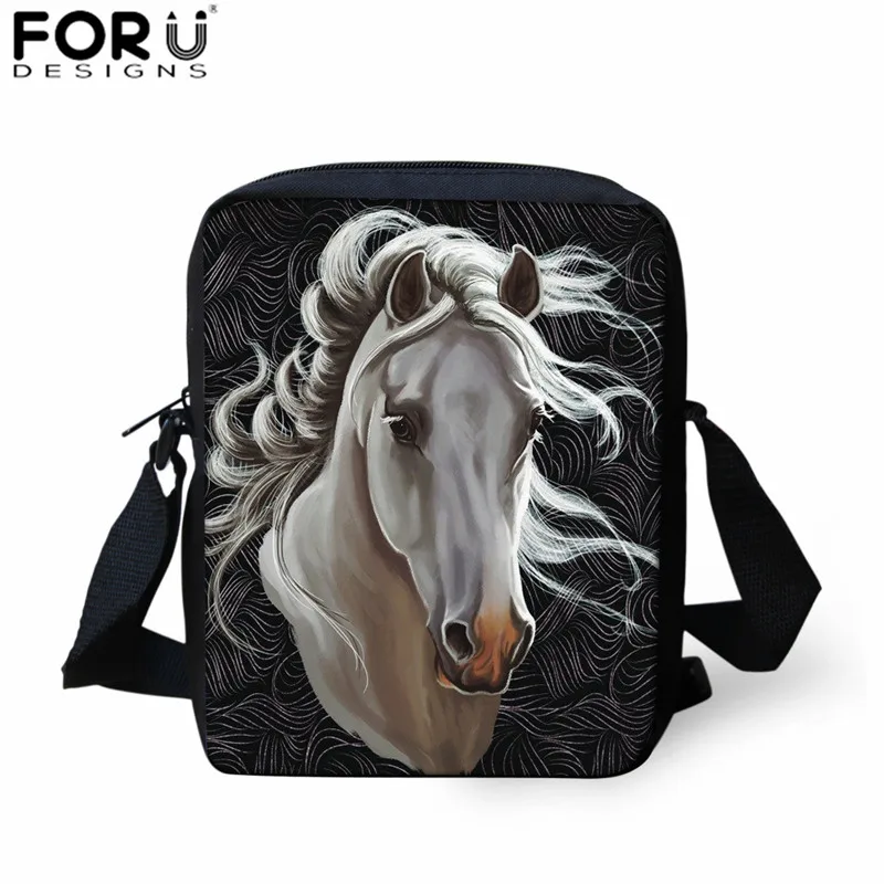 L4336E FORUDESIGNS/3d рюкзаки с рисунком лошади для Дети Мальчики Школа сумка дети ежедневно сумки для школы 3 шт./компл. Crazy Horse Рюкзак - Цвет: L4336E