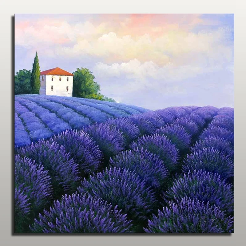 Высококвалифицированный художник ручная роспись пасторальный пейзаж картина