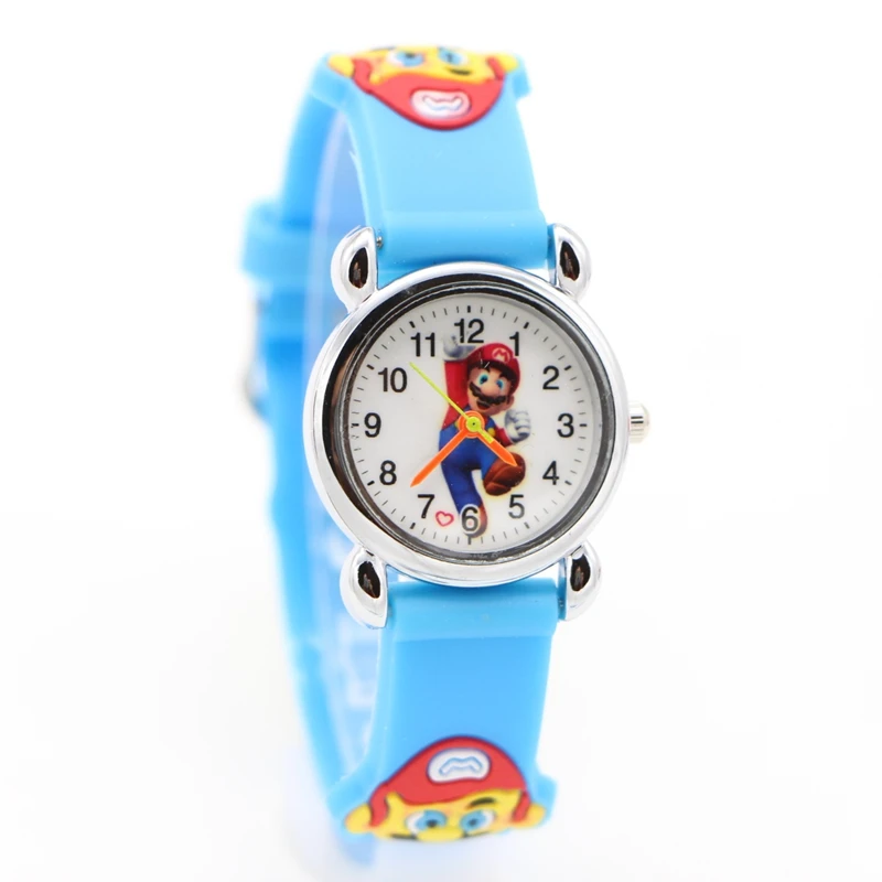 

New Fashion Cartoon Super Design Doll Kids Watch Children Girls Boys Students Quartz Wristwatches Supermario