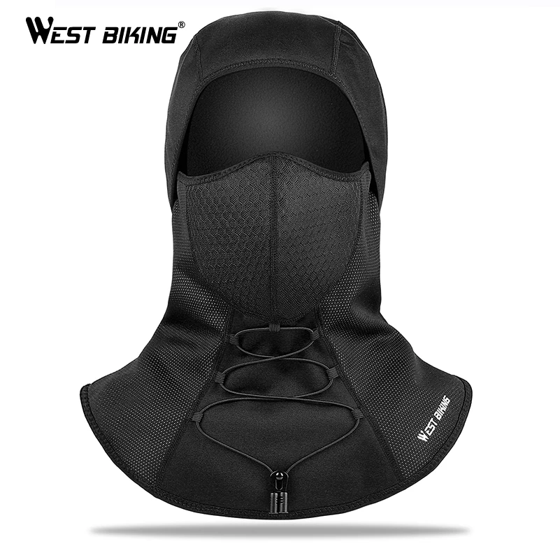 Зимняя велосипедная шапка WEST BIKING s из лайкры дышащая маска на все лицо