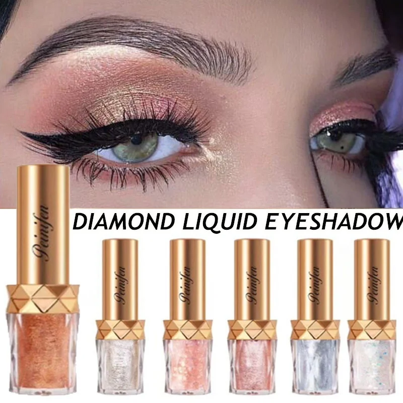 1 шт. голографические duoхромовые тени для век с кристаллами алмазная пудра