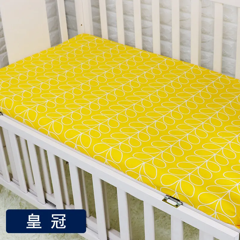 

100*140cm Baby Bedding Sheet 100% Cotton Newborn Bedsheets Cartoon Baby Environmental Reactive Print Baby Bed Crib Sheet