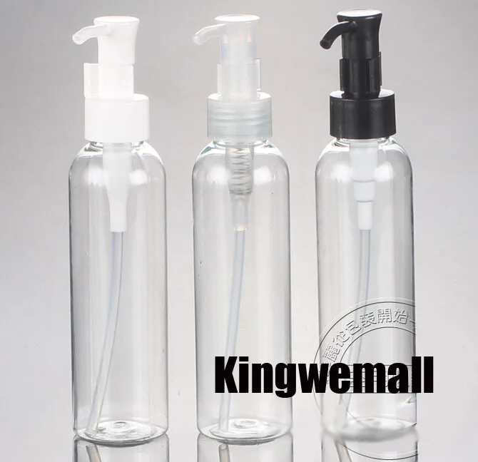 

300pcs/lot 150ml Clear PET Cream bottle,150ml oil pump bottle with round shoulder ,cosmetic packaging