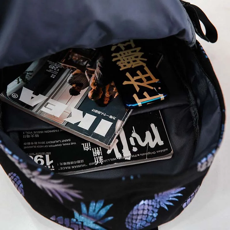Женский рюкзак с принтом ананаса школьные сумки мужские рюкзаки Mochila Escolar 2018 для