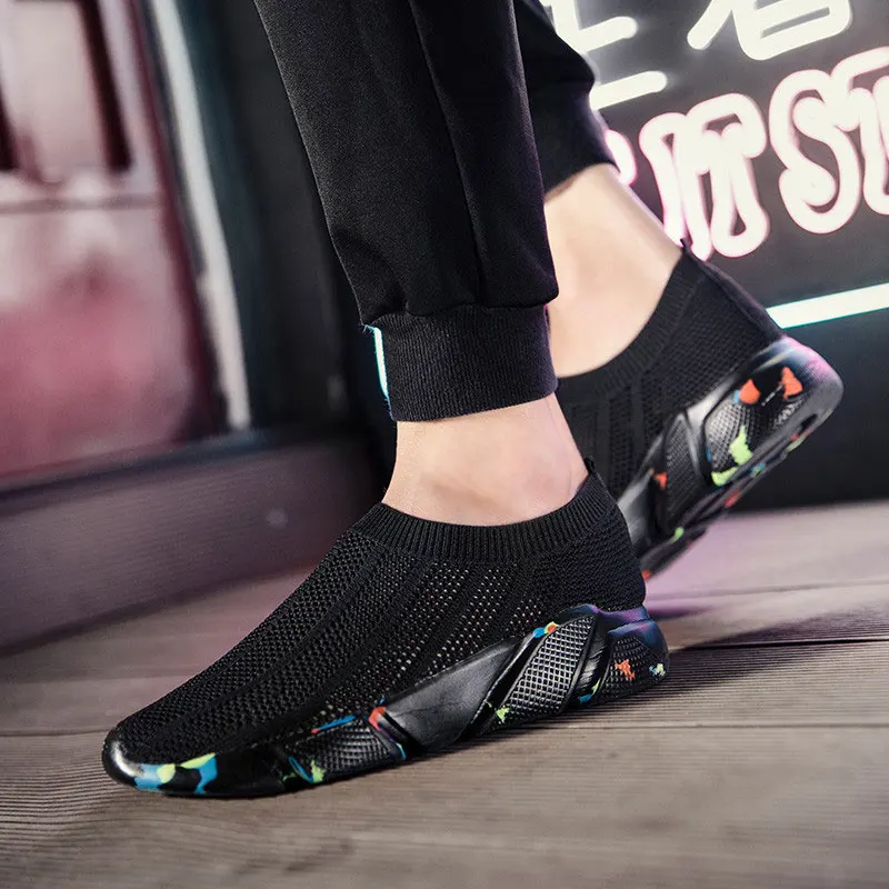 Multicolor MWY кроссовки с дышащей сеткой; Scarpe Uomo; спортивная обувь унисекс; кроссовки для женщин и мужчин; спортивная обувь; уличные кроссовки для бега - Цвет: Multicolor