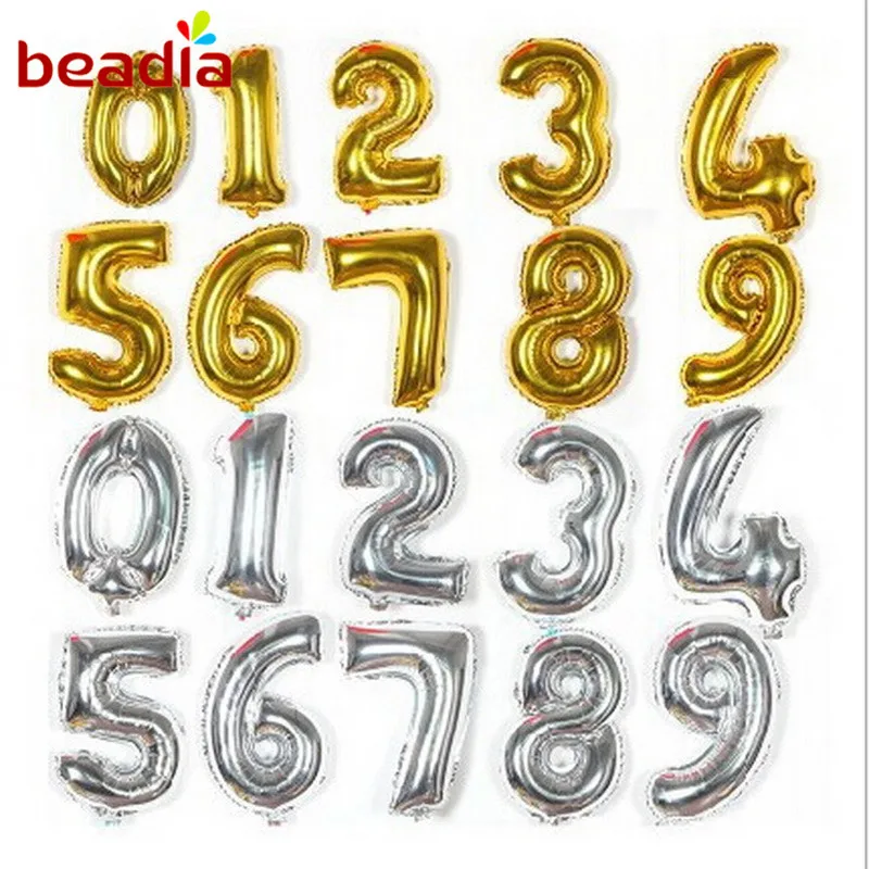 Золотистые и Серебристые фольгированные воздушные шары 32 дюйма|foil balloons|foil balloons