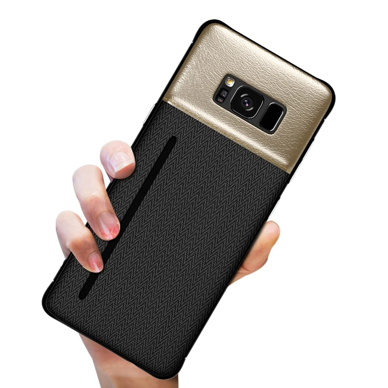 Leather Card Holder Slim Phone Case For Samsung Galaxy S10 Hard Back Cover Thin S10E Plus |