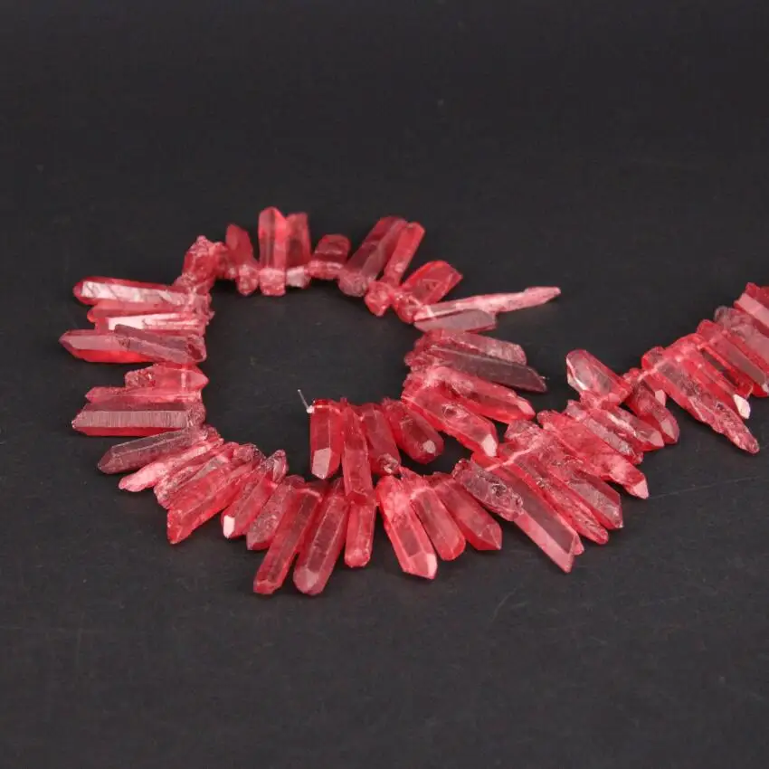 Бусины из титана и Красного кварца с верхним отверстием 15 5 дюйма|loose beads|beads diycrystal