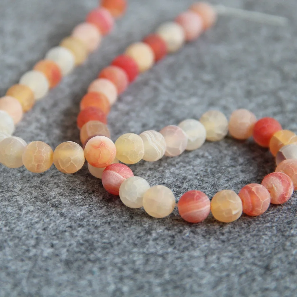 Лидер продаж новинка для ожерелья 8 мм разноцветные полоски красный натуральный