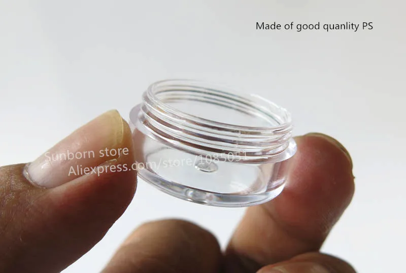 Promotion 20 x 3G Plastic Jars 3 g cream jars 3ml sample cosmetic bottles | Красота и здоровье