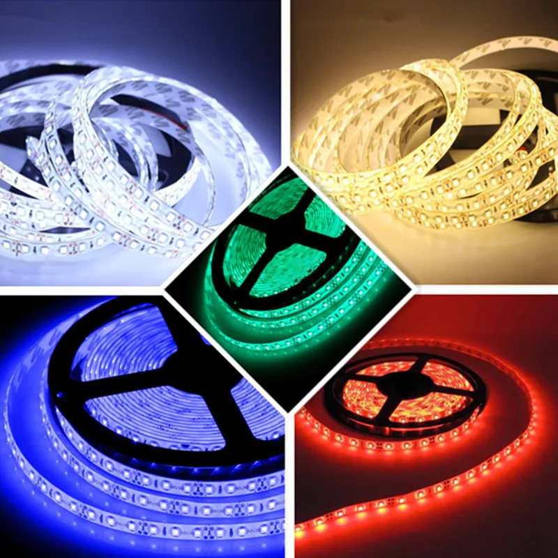 Светодиодная ленсветильник RGB, 12 в пост. Тока, 60 светодиодов на метр, 2/3/5/10 м