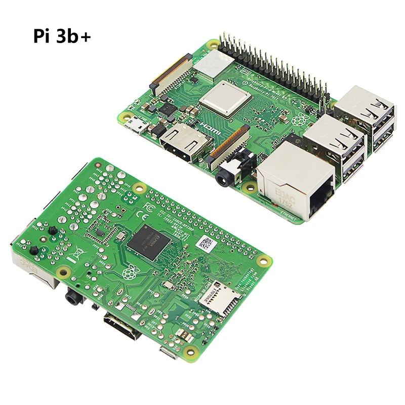 Raspberry Pi 3 Model B или Raspberry Pi 3 model b плюс плата+ ABS чехол+ блок питания мини ПК Pi 3B/3B+ с WiFi и Bluetooth