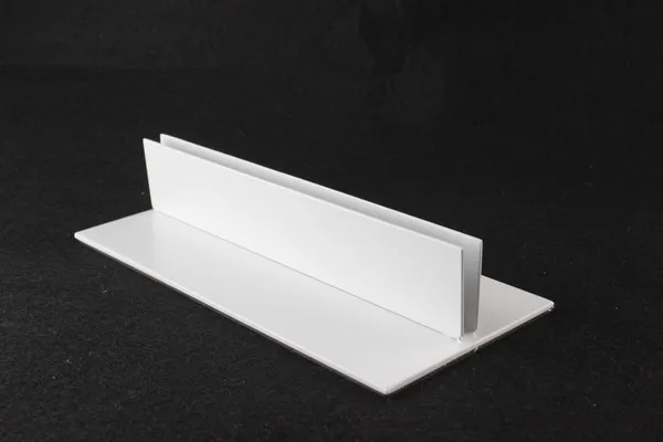 Металлический постер с белым порошковым покрытием рекламная стойка настольная