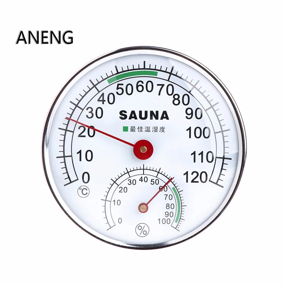 

ANENG Stainless Steel Thermometer Hygrometer for Sauna Room Temperature Humidity Meter