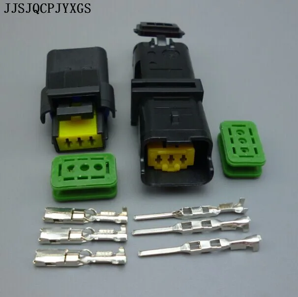 

JJSJQCPJYXGS 3 Pin/Way Female male Headlight Gearbox Electric Connector Plug With Pigtail For Renault for Peugeot Rail Pressure