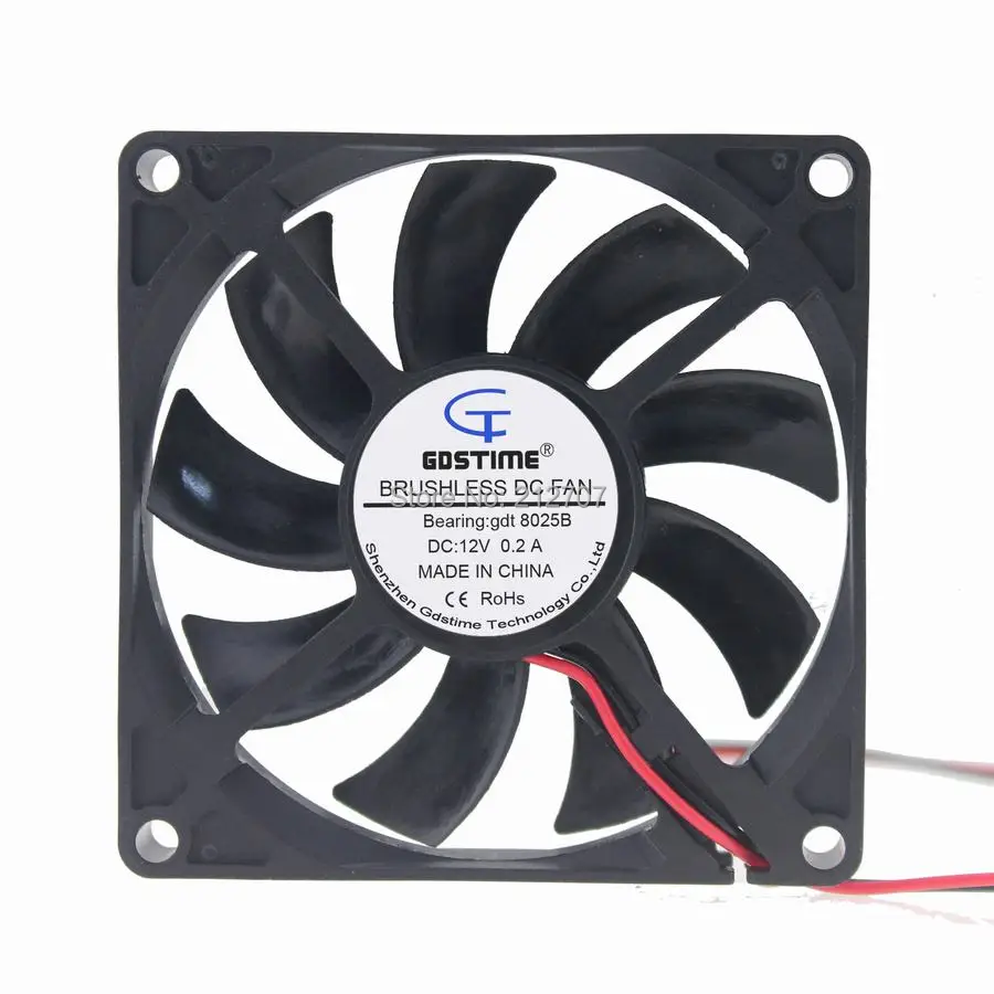 Gdstime doubel шарикоподшипник 12 В 2Pin 8 см 80x80x15 мм 80 Процессор корпус cooler бесщеточный